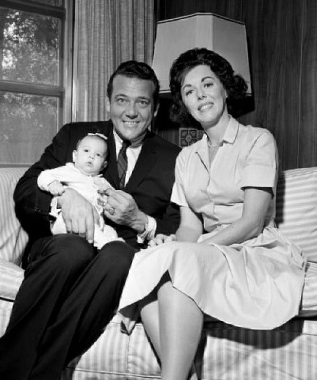 Mid adult happy parents with baby girl Canvas Art - (24 x 36)