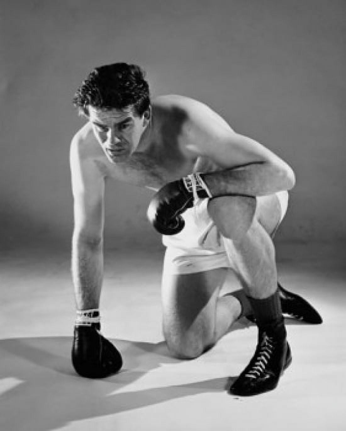 Mid adult man defeated in boxing Canvas Art - (18 x 24)