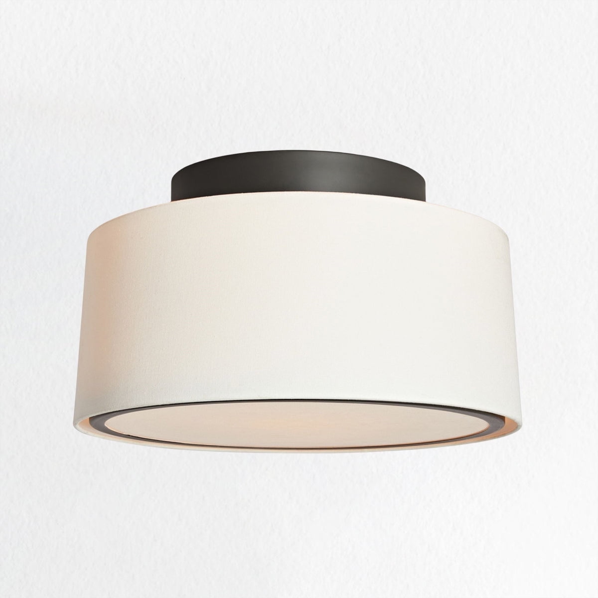 Mid-century Bowl-shape Semi Flush Mount, 24 Inch Ceiling Light with ...