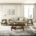 thumbnail image 1 of Mid-century Modern 3 Coffee Table , Walnut Finish And Shelf Included With Design Space, 1 of 4