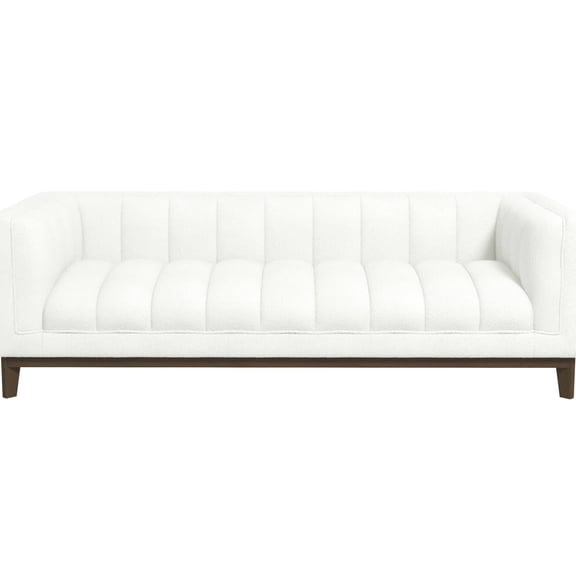 Mid-century Modern Boucle : 3, Frame Stylish - 3 Seat, White, Back, For Home