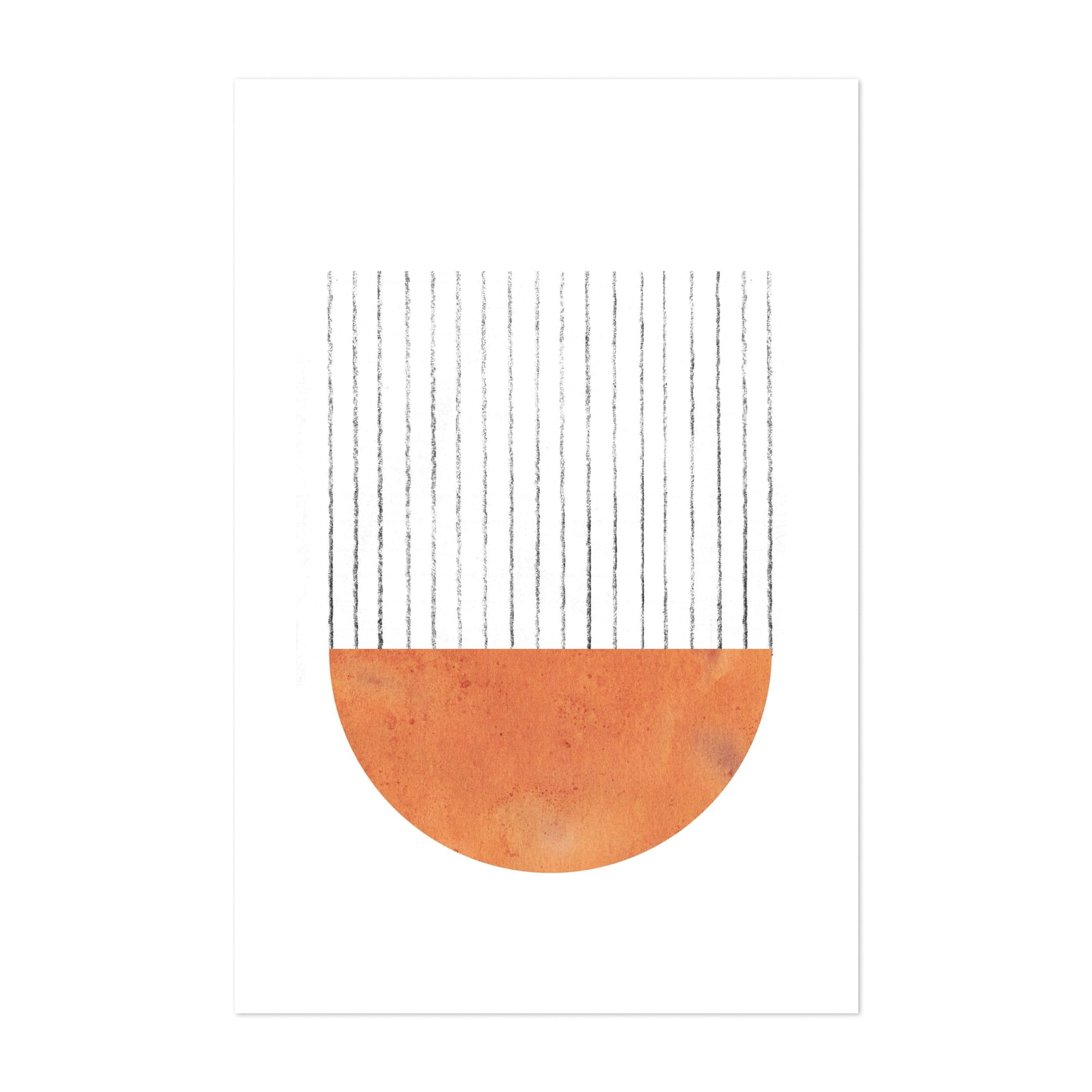 Mid century modern terracotta art - Digital Art Abstract Minimalist ...