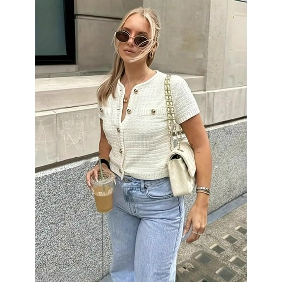 Mid-length Women's elegant solid-color open-front cardigan with batwing sleeves, made of soft and breathable fabric, machine washable