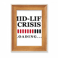 thumbnail image 1 of Mid-life Crisis Process Loading Desktop Wooden Photo Frame Display Picture Art Painting Multiple Sets, 1 of 4