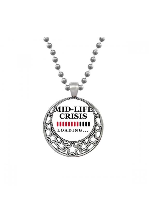 Mid-life Crisis Process Loading Necklaces Pendant Retro Moon Stars Jewelry