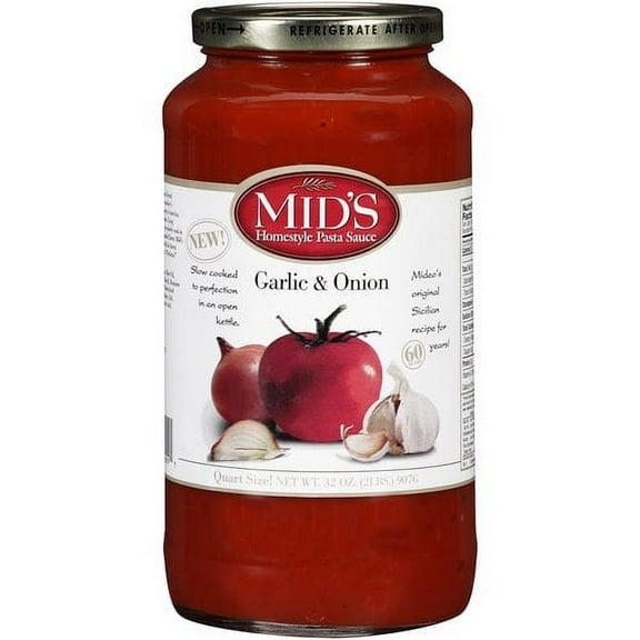 Mid's Garlic & Onion Homestyle Pasta Sauce, 32 oz