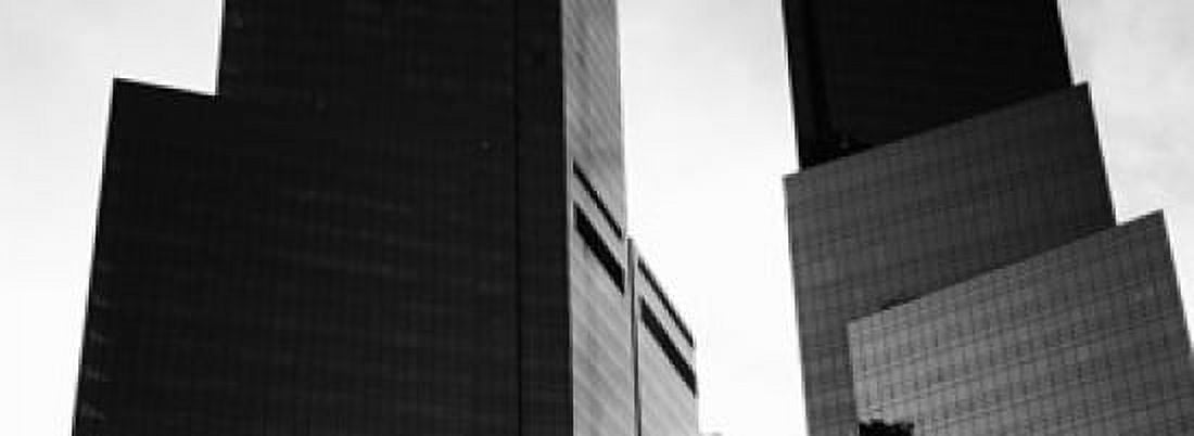 Mid section view of buildings Time Warner Buildings Manhattan New York City New York USA Canvas Art - Panoramic Images (36 x 13)