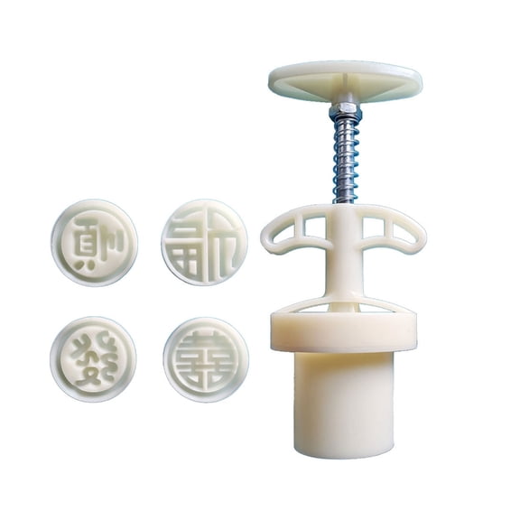 MidAutumn Festival Maker Round Character Molds Cookie Stamps Hand Press Cookie Dessert Cutter