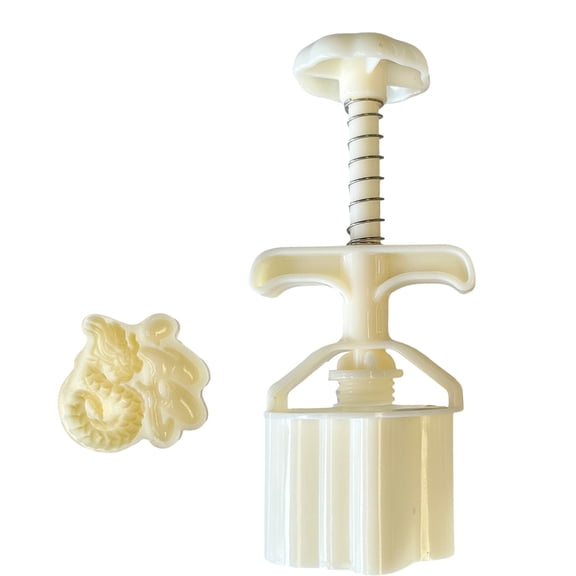 MidAutumn Festival Moon Cake Maker 3D Dragon Pattern Moon Cake Molds Cookie Stamps Hand Press Cookie Dessert Cutter