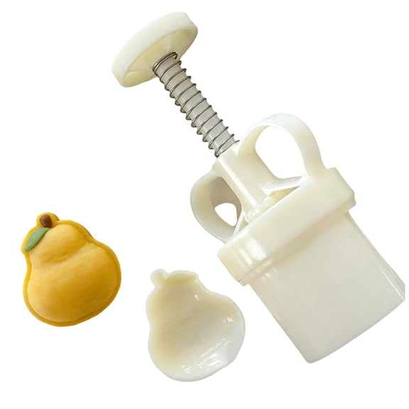 MidAutumn Festival Moon Cake Maker Bakings Tool Pear Shape Moon Cake Molds Hand Press Mold Plungers Pastry Tools