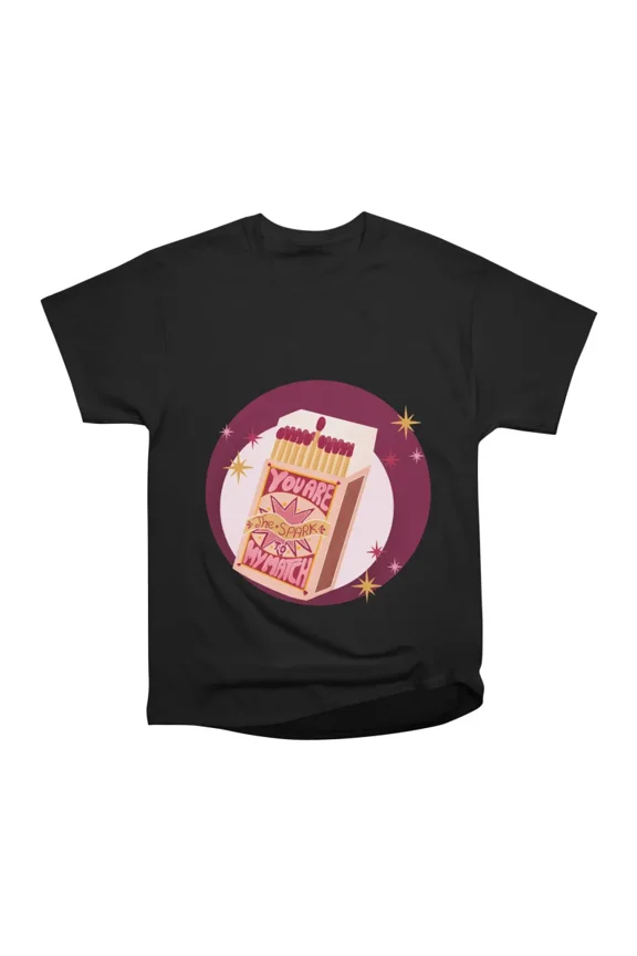 MidCentury Matchbox Love retro bubble hand lettering T-Shirt Tee Gift For Him Merch For He