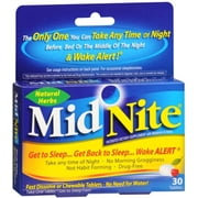 MidNite Sleep Aid, Tablets, 30 ea Pack of 2
