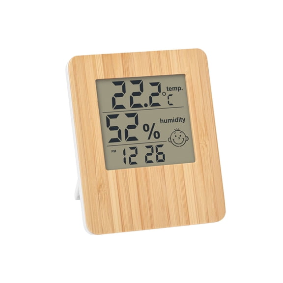 MidOcean Bamboo Digital Desk Clock