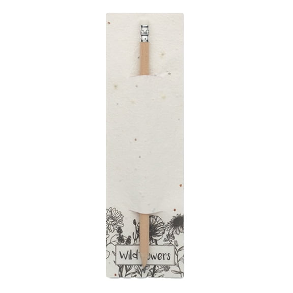 MidOcean Penseed Wild Flowers Seed Paper Pencil With Eraser