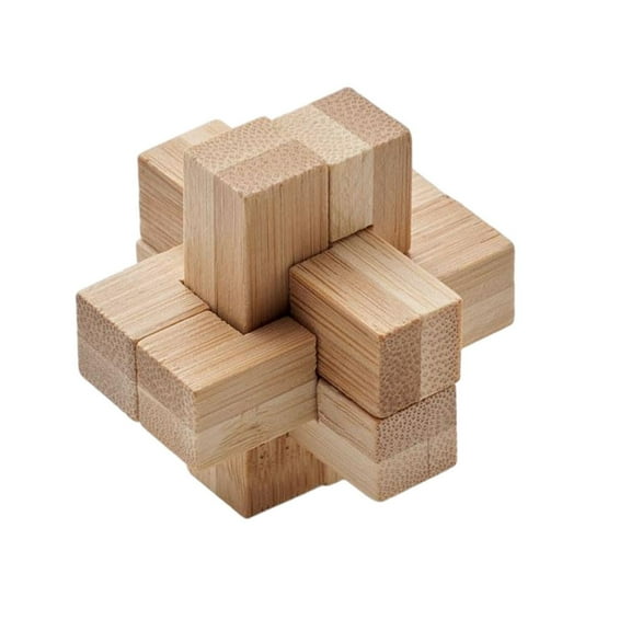 MidOcean Squarenats Bamboo Puzzle Brain Training Game