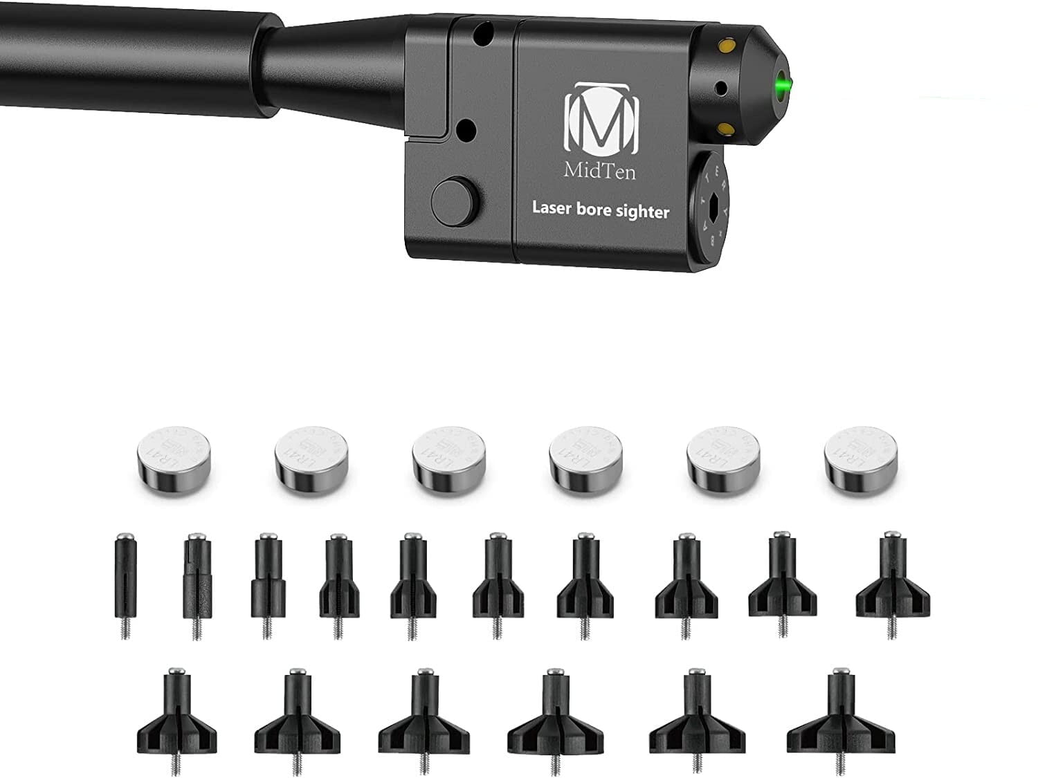 MidTen BoreSight Kit, Green with Button Switch