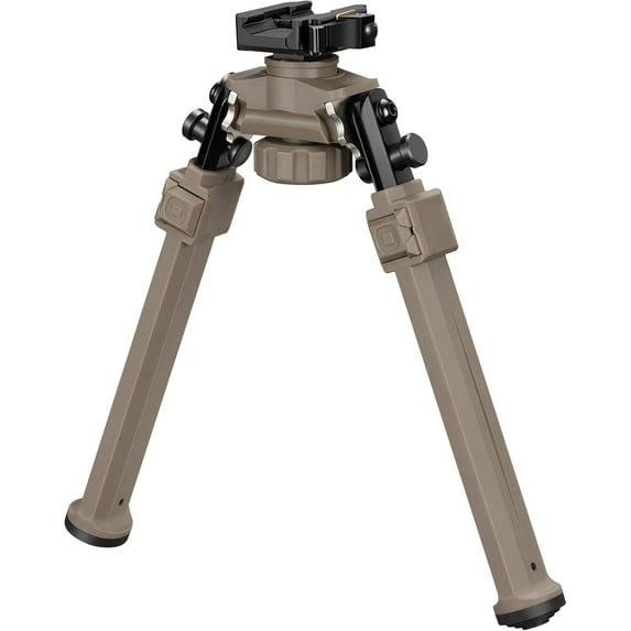 MidTen Quick Release Bipod 360 Degrees Adjustable for Hunting and Outdoors,Browm