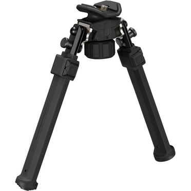 MidTen Ri/fle Bipod with Sling Swivel Stud, Anti-slip Bipod Legs for Hunting and Shooting, Lightweight Aluminum, Adjustable 7.5-10.5 Inch, Black