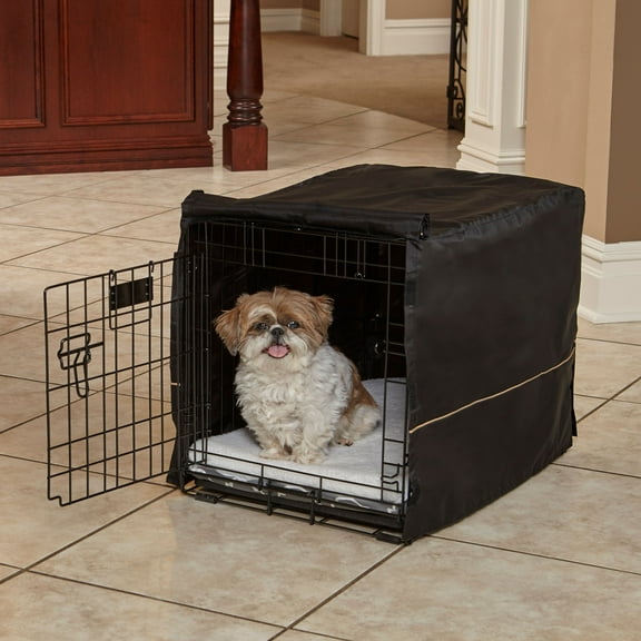 MidWest Black Polyester Dog Crate Cover, 24"