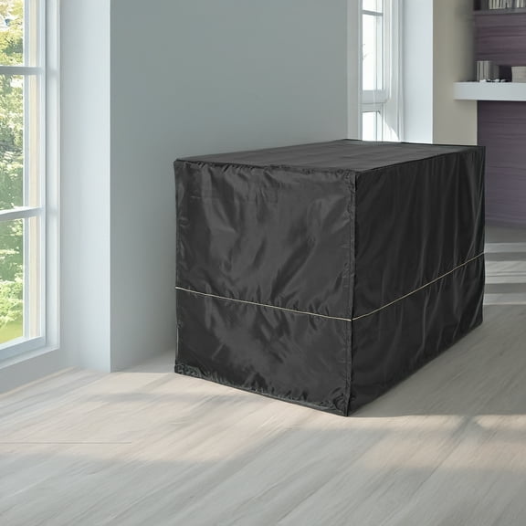 MidWest Homes for Pets, Black Polyester Dog Crate Cover, 48"