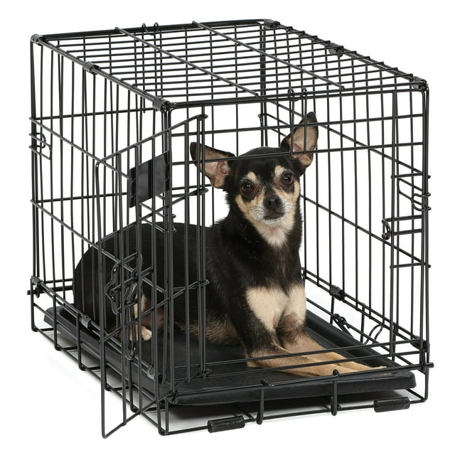 MidWest Double Door iCrate Metal Dog Crate, 18"