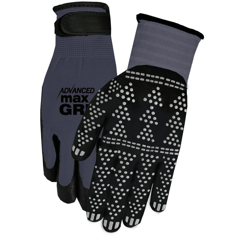 Advanced Max Grip 3 Pack Gloves, Gray