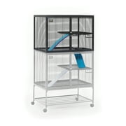 Critter Nation by MidWest Homes for Pets Add-On Unit, Small Animal Cage Extension for Rats, Chinchillas, Ferrets and Sugar Gliders, with Full-Width Doors, Ramps, Resting Shelf and Removable Base Pan