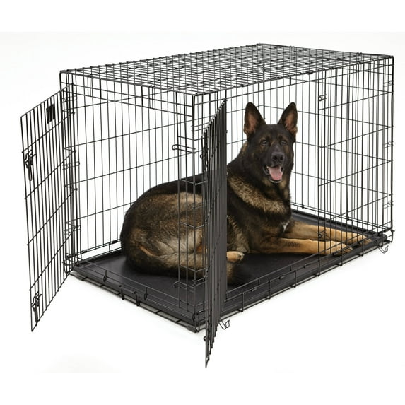 MidWest LifeStages Double Door Dog Crate, 48"
