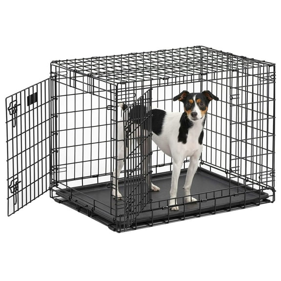 MidWest Homes for Pets Ultima Pro Double Door Folding Metal Dog Crate, Extra-Strong, 30"
