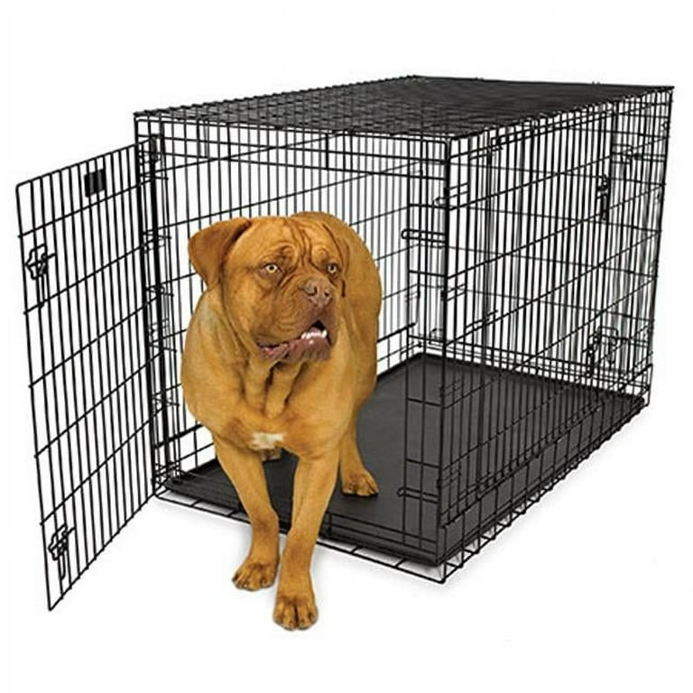 MidWest Homes For Pets Ultima Pro Extra Strong Double Door Metal Dog Crate 48 L