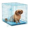 thumbnail image 1 of MidWest Homes for Pets 24-Inch Blue Fashion iCrate for Small Breeds, 12-20 lbs, Single Door Folding Dog Crate with Divider Panel, Leak-Proof Tray & Secure Latch, Portable, Durable & Easy to Assemble, 1 of 7