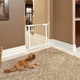 thumbnail image 1 of MidWest Homes for Pets 39 Inches Tall Walk-Though Steel Pet Gate, Pressure Mounted Dog Gate Measures 29 - 38 Inches Wide & Includes two 3-Inch-Wide Extensions, White, 1 of 6