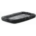 thumbnail image 1 of MidWest Homes for Pets Bolster Dog Bed 42L-Inch Gray Dog Bed w/ Comfortable Bolster , Ideal for Large Dog Breeds & Fits a 42-Inch Dog Crate , Easy Maintenance Machine Wash & Dry 42-Inch Grey, 1 of 7