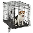 thumbnail image 1 of MidWest Homes Enhanced 24 Inch Single Door Folding Metal Crate for Small Dogs, 1 of 6