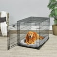 thumbnail image 1 of MidWest Homes LifeStages Folding Metal Dog Crate with Divider Panel, Rubber Feet, Leak-Proof Pan - 42x28x31 inches, 1 of 10