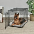 thumbnail image 1 of MidWest Homes for Pets Newly Enhanced LifeStages Single Door Folding Metal Dog Crate with Divider Panel, Floor Protecting Feet, Leak-Proof Dog Pan, 1648U, 48L x 30W x 33H Inches, XL Dog Breed, 1 of 10