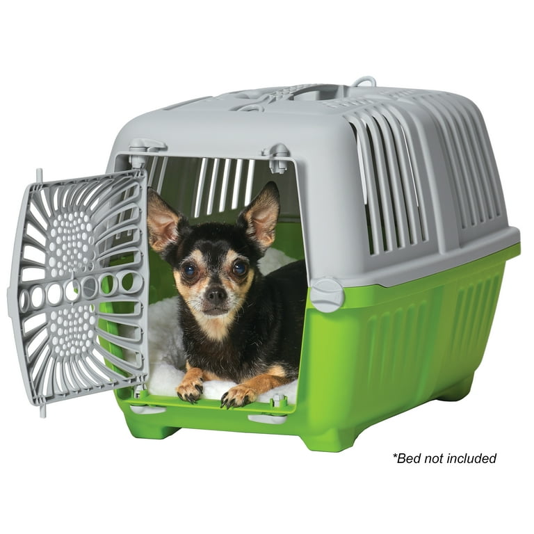 MidWest Homes for Pets Spree Travel Pet Carrier Green Hard Sided Pet Kennel Ideal for Toy Dog Breeds Small Cats Small Animals Dog Carrier