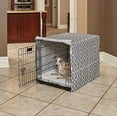 thumbnail image 1 of MidWest Homes for Pet Dog Crate Cover, Gray Geometric Pattern, 36", 1 of 8
