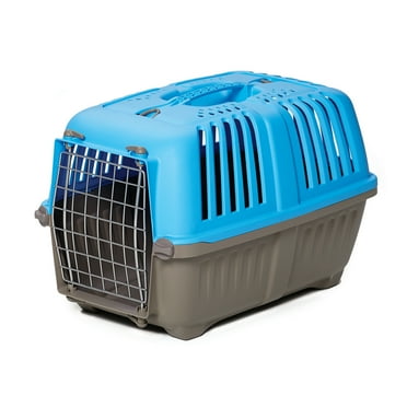 MidWest Homes for Pets 22 inch Spree Travel Pet Carrier for Dog or Cat with Steel Door, Blue