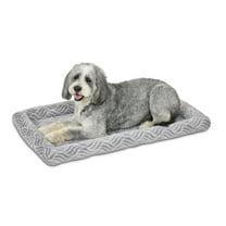 MidWest Homes for Pets 48inch Gray Wave Pet Bed for Large Dog/Cat with slip resist bottom