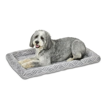 MidWest Homes for Pets 48inch Gray Wave Pet Bed for Large Dog/Cat with slip resist bottom