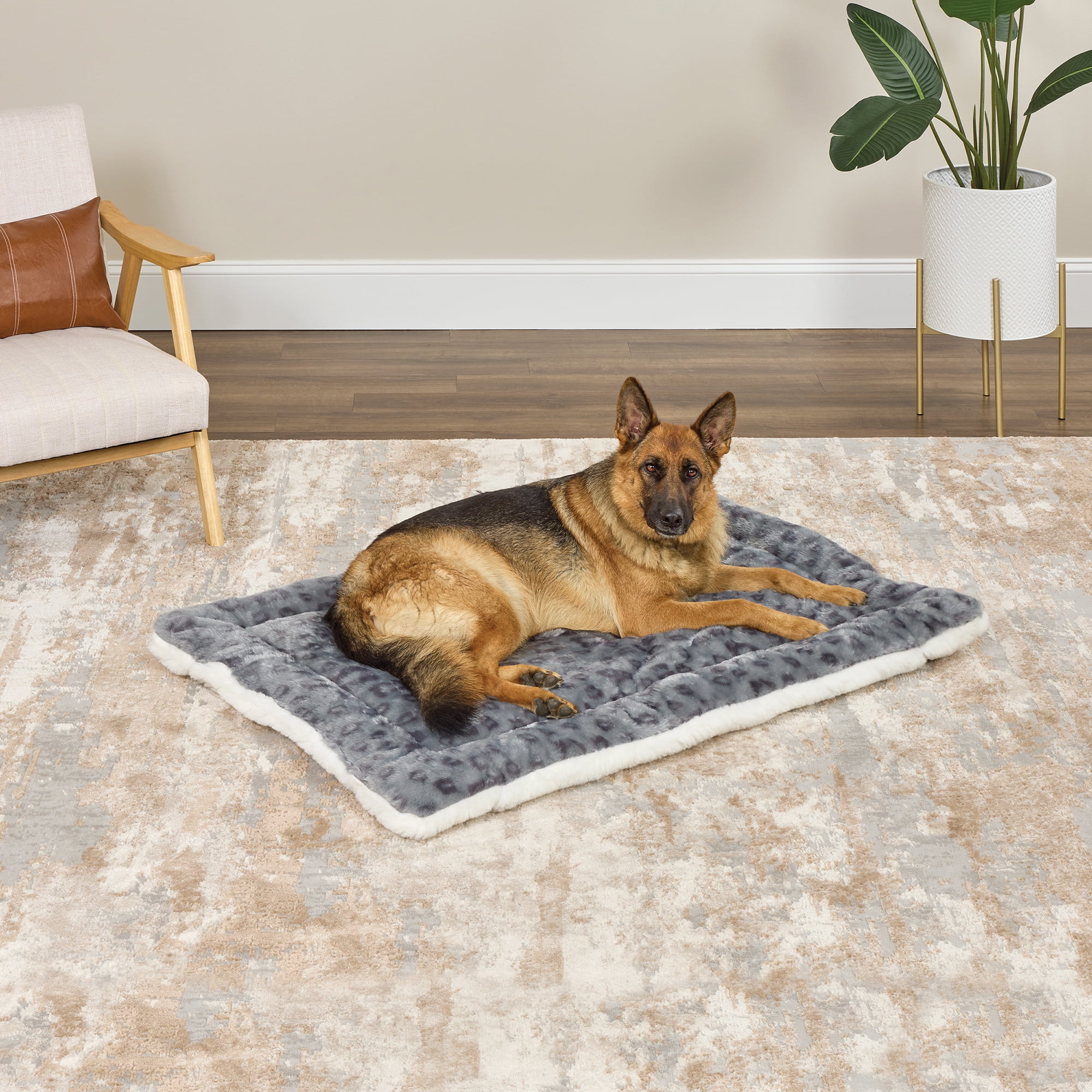 MidWest Homes for Pets 48inch Reversible Pet Bed; Great for Extra Large Dog Breeds; Spotted Gray