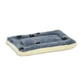 thumbnail image 1 of MidWest Homes for Pets, Blue Paw Print Reversible Fleece Dog Bed Designed to fit 18 inch Crate, 1 of 3