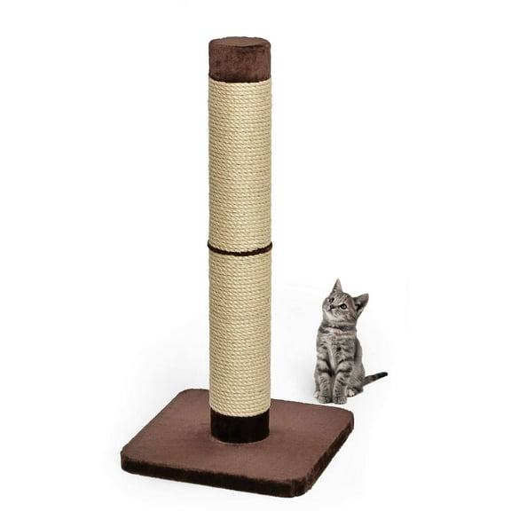 MidWest Homes for Pets Cat Scratching Post Forte 41inch Tall, Brown and Tan, Giant XXL Cat Post