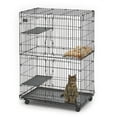 thumbnail image 1 of MidWest Homes for Pets, Collapsible Cat Playpen, Large 51-inches tall play area with four tiers, 1 of 10