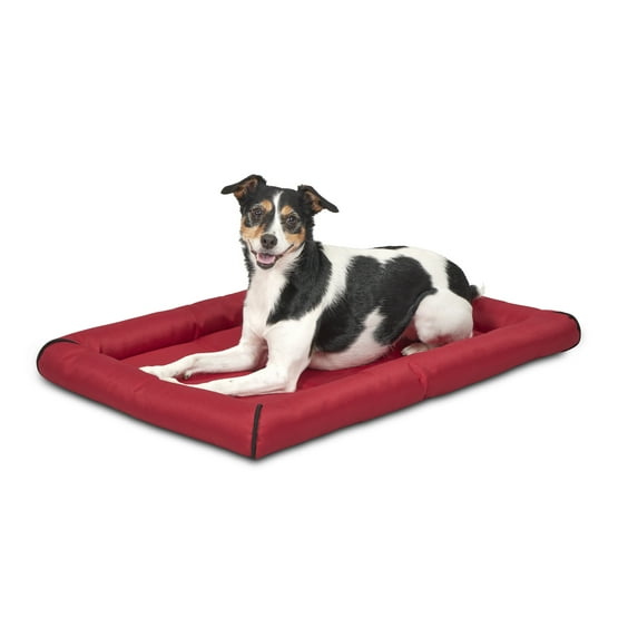 Midwest Homes for Pets Ultra-Durable QuietTime Maxx Dog Bed Fits a 30-inch Crate, Red
