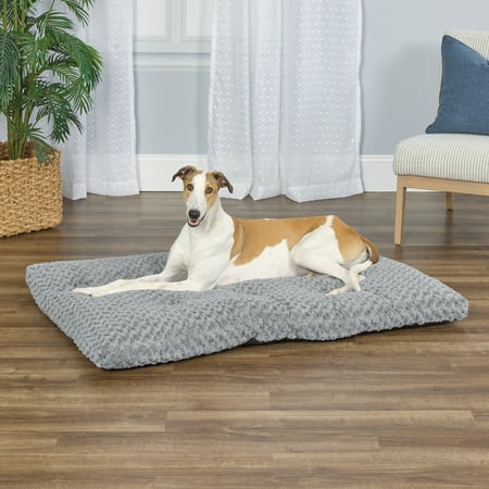 MidWest Homes for Pets Plush Gray Ombe 54''x36'' Swirl Dog Bed; for Giant Breeds; 40654-SGB