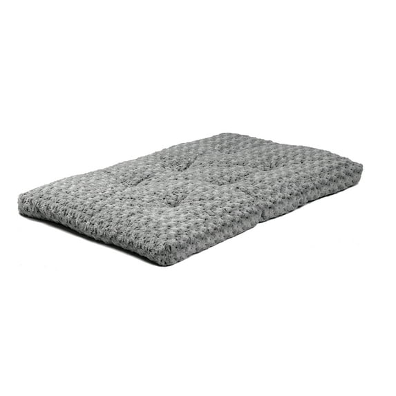 MidWest Homes for Pets Quiet Time Dog Bed & Crate Mat, Deluxe Ombre Swirl, 36", Gray