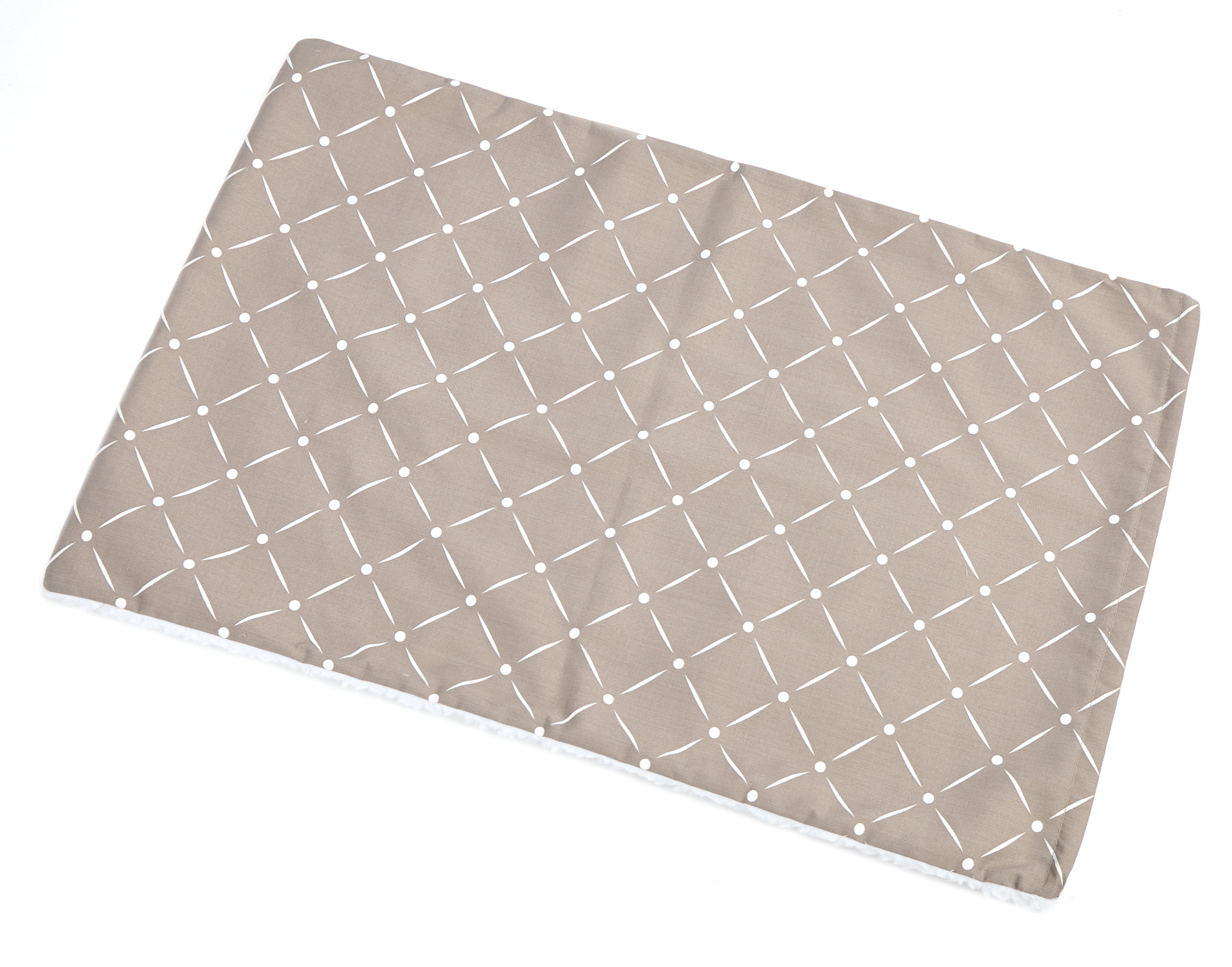 MidWest Homes for Pets QuietTime Reversible Dog Crate Pan Cover, 30 inch, Fleece, Mushroom Diamond