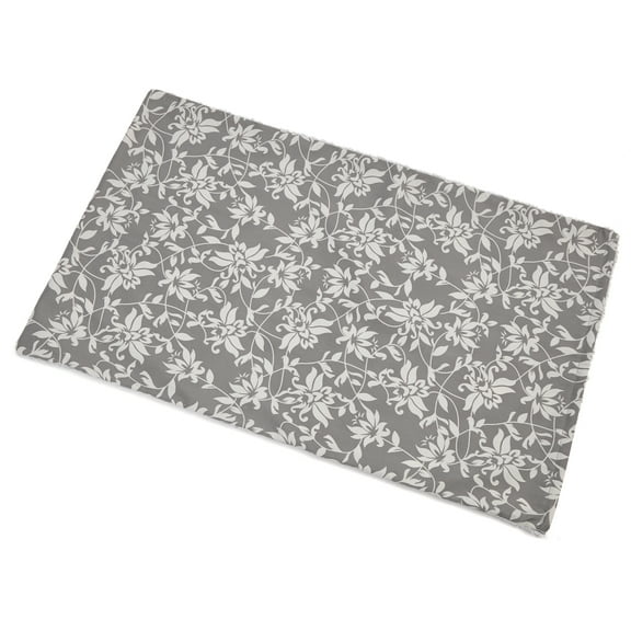 MidWest Homes for Pets QuietTime Reversible Dog Crate Pan Cover, 36 inch, Fleece, Gray Floral